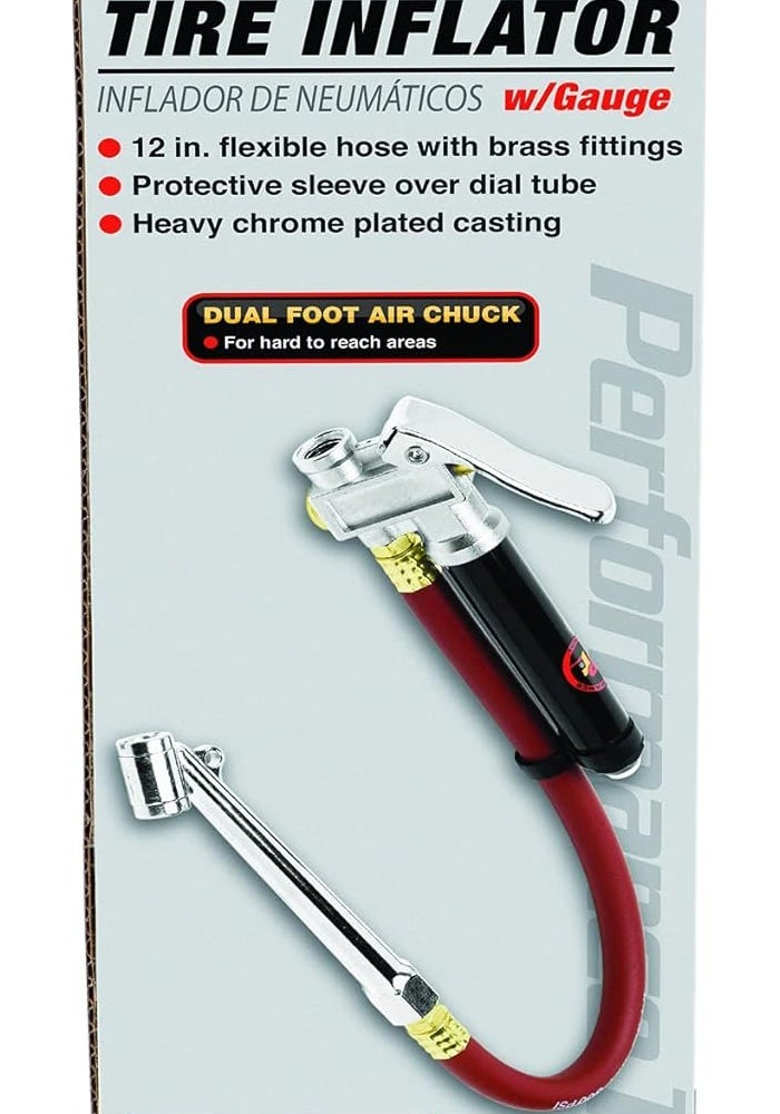 Performance Tool M585DB Heavy Duty Tire Inflator with Gauge - Image 3