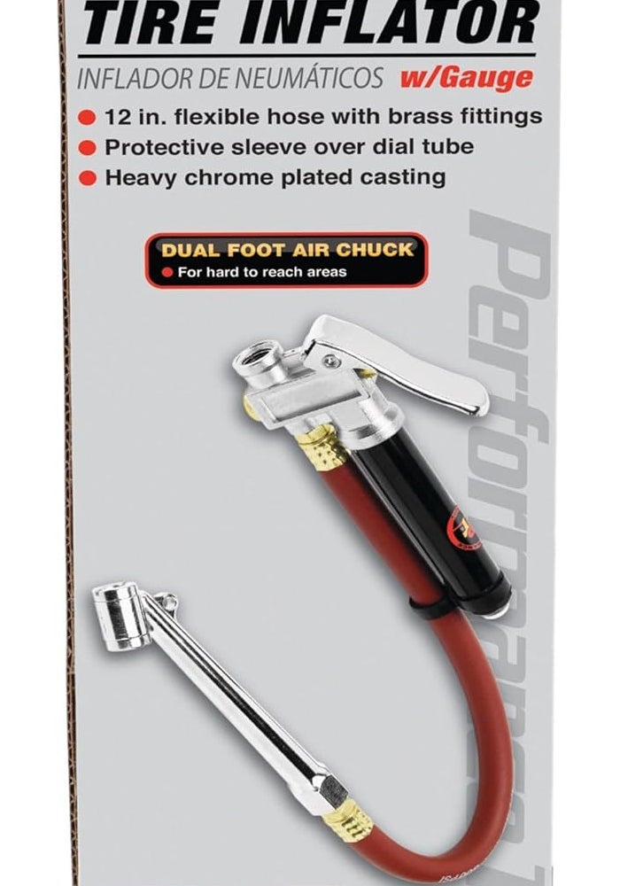 Performance Tool M585DB Heavy Duty Tire Inflator with Gauge - Image 2