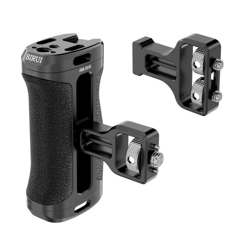SIRUI Side Handle with Locating Mount for ARRI and Dual 14 Screw Mount Optional Lightweight Camera Handgrip with Cold Shoe Multiple Threads Up and Down Adjustable Side Grip AMSHSPack of 1 - Image 2