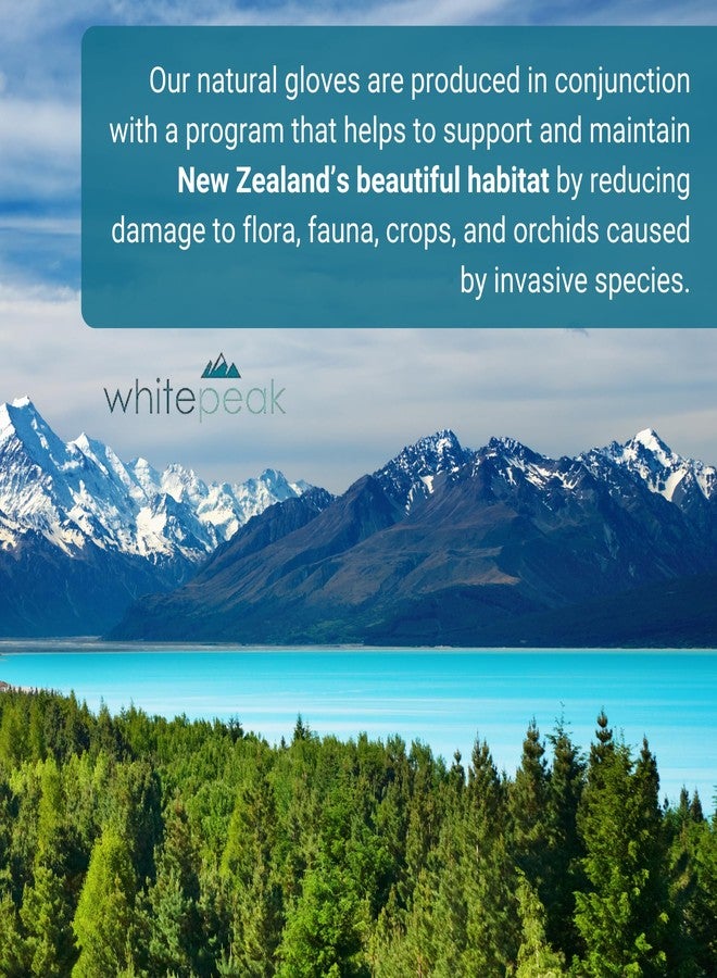 WhitePeak قفازات وايت بيك الأصلية من صوف ميرينو وريش الأبوسوم بدون أصابع للرجال والنساء | للجنسين، لون طبيعي، مقاس كبير - Image 3