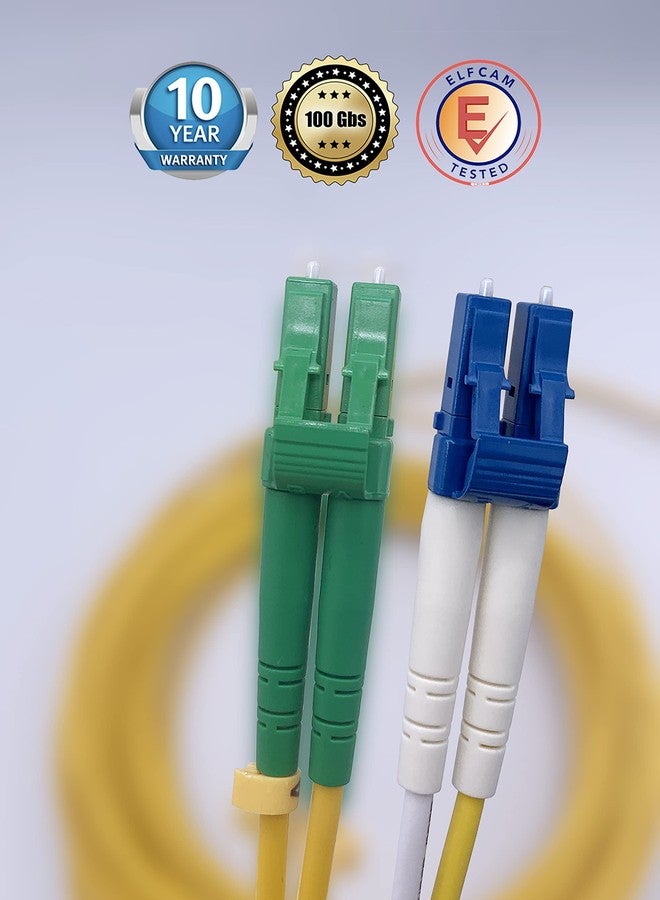 Elfcam® - كابل ألياف بصرية LC/APC إلى LC/UPC ثنائي الوضع أحادي النمط 9/125 ميكرومتر OS2 LSZH (2 متر) - Image 2