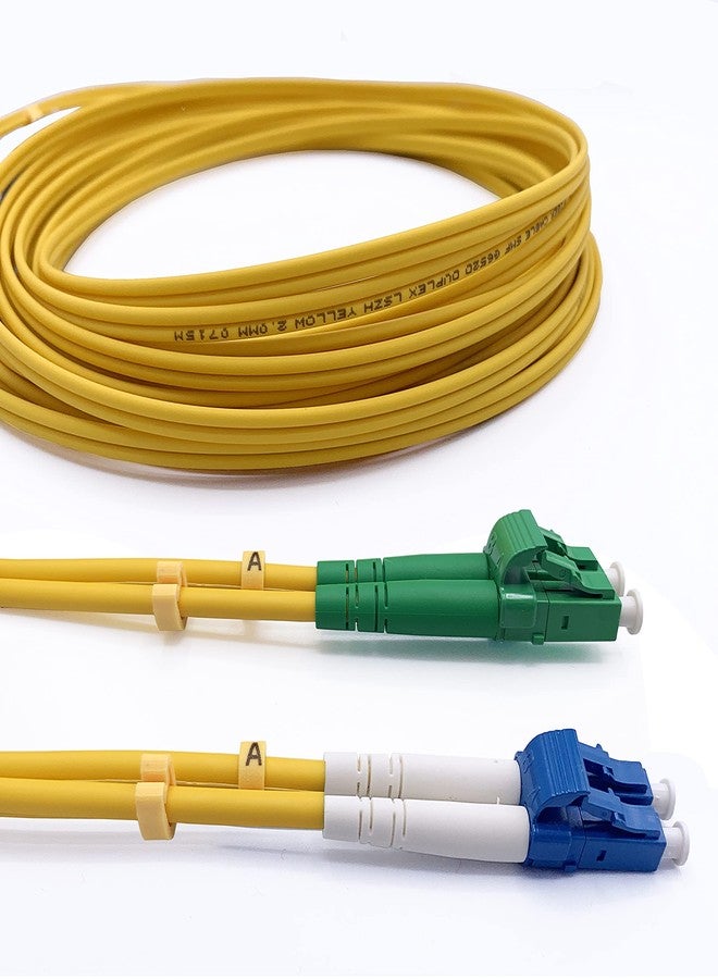 Elfcam® - كابل ألياف بصرية LC/APC إلى LC/UPC ثنائي الوضع أحادي النمط 9/125 ميكرومتر OS2 LSZH (2 متر) - Image 1