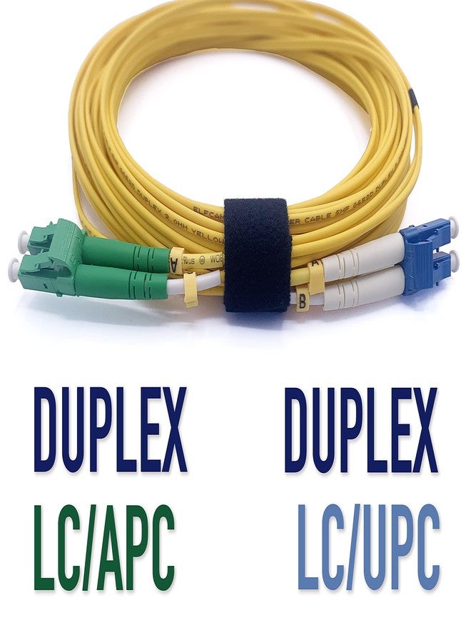 Elfcam® - كابل ألياف بصرية LC/APC إلى LC/UPC ثنائي الوضع أحادي النمط 9/125 ميكرومتر OS2 LSZH (2 متر) - Image 4