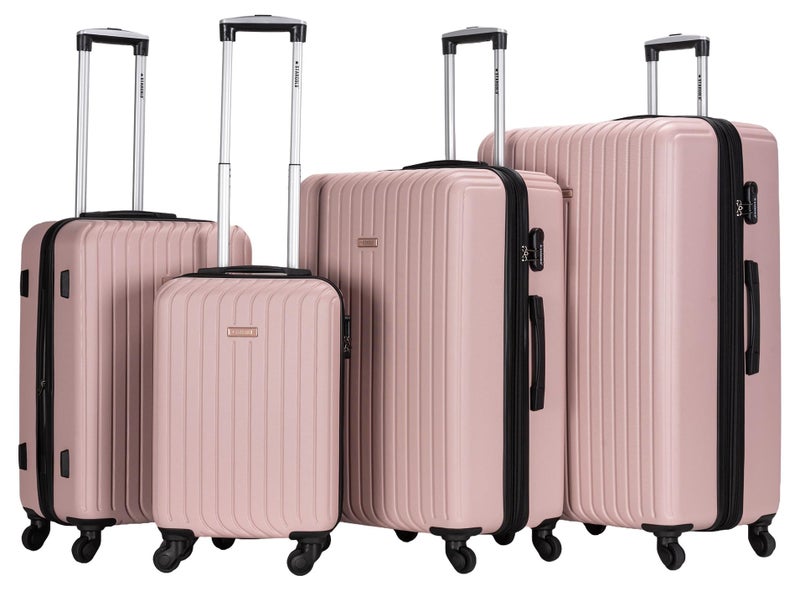 Stargold Hardside Spinner 4 Piece Luggage Trolley Set With Number Lock - Image 1