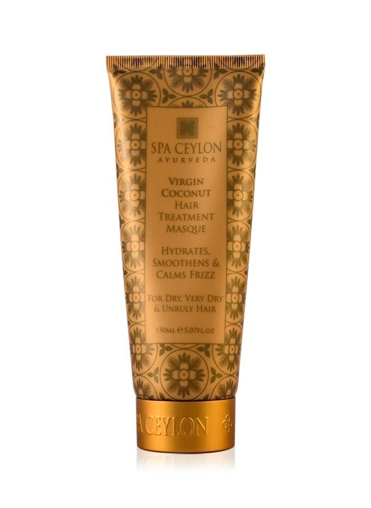 spa ceylon SPA CEYLON Virgin Coconut Hair Treatment Masque | Deep Conditioning | Hair Repair | 100% Vegan & Vegetarian | Best for Dry, Very Dry & Unruly Hair  - Image 1