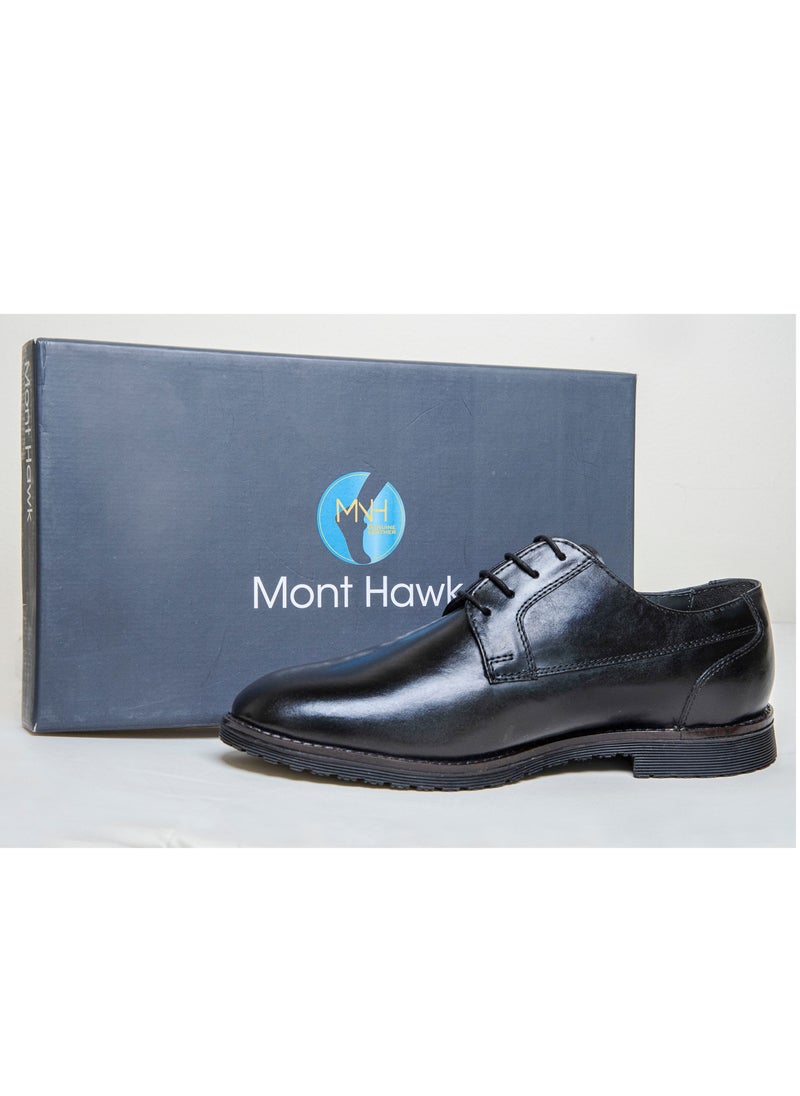 Mont Hawk - Men's Genuine Leather New Derby Shoes - Image 1