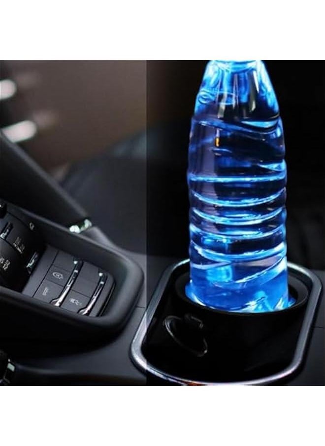 Generic LED Cup Holder Lights, Car Water Coaster, Cup Coasters, USB Charging Cup Mat, Car LED Water Coaster Intelligent Sensor Touch Switch Vibrant Colors Enhance Car's Atmosphere Water Coaster (Style 2)  - Image 4