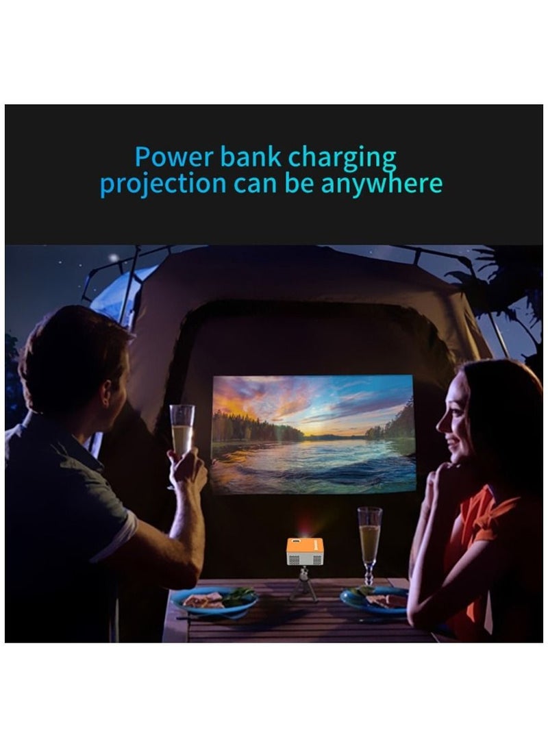 جهاز عرض UC28D 1080P عالي الدقة LED صغير الحجم للمسرح المنزلي والسينما المحمولة والوسائط المتعددة للفيديو مع شاشة عرض دعم بيانات الهاتف المحمول كاملة 1080P HD دعم عالي الوضوح - Image 3