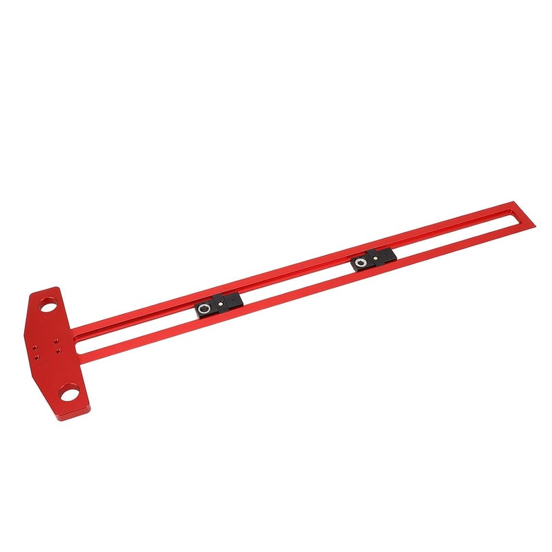 مسطرة قياس وتخطيط من سبائك الألومنيوم لأعمال النجارة مع مربع T وأكمام حفر - Image 4