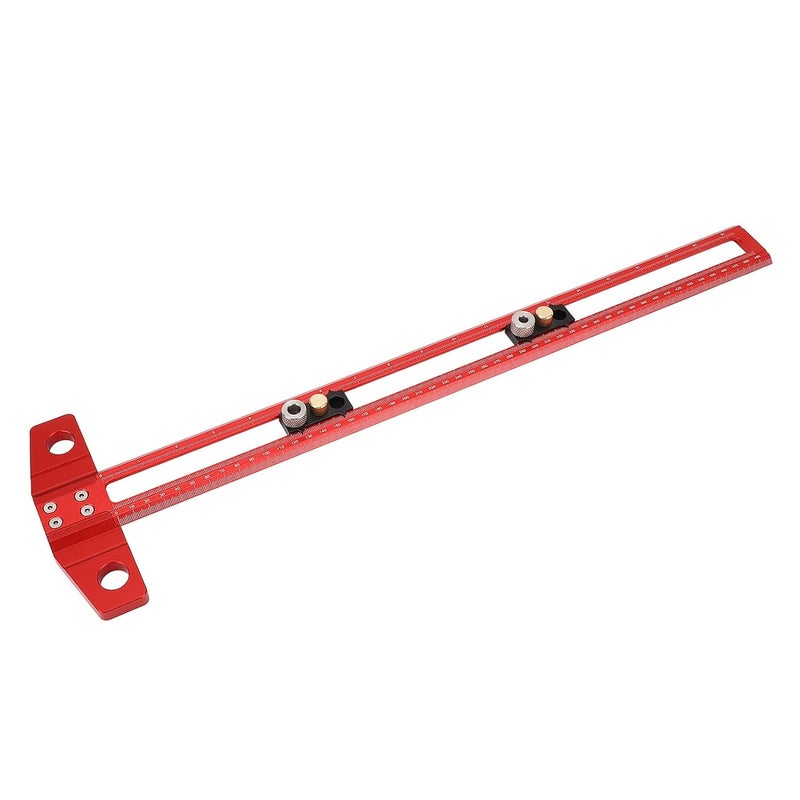 مسطرة قياس وتخطيط من سبائك الألومنيوم لأعمال النجارة مع مربع T وأكمام حفر - Image 5