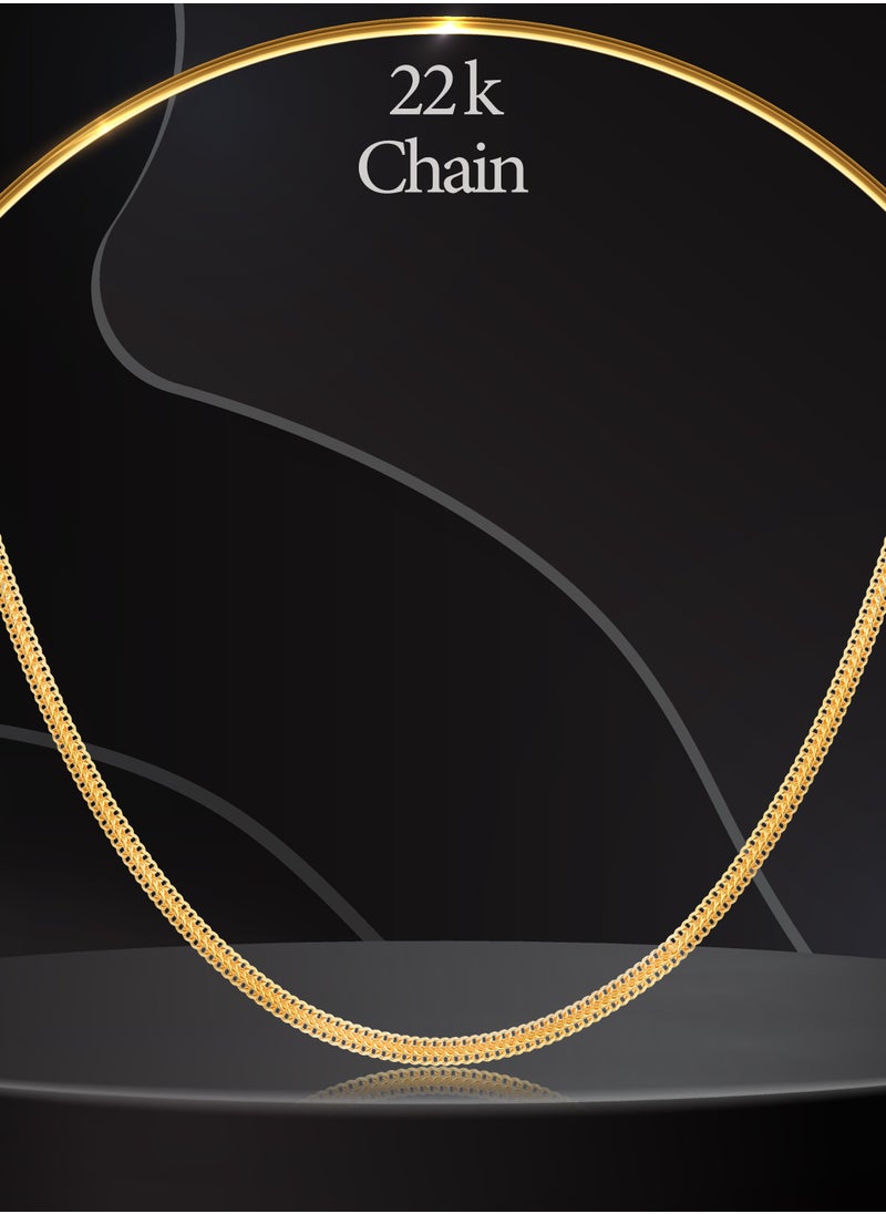 BAFLEH JEWELLERY - 22kt Gold Infinity Chain – A Symbol of Endless Elegance - Image 1