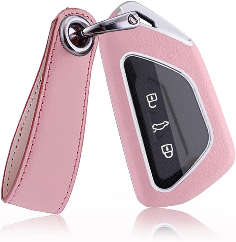 SANRILY Pink Key Fob Cover for Volkswagen - Image 1