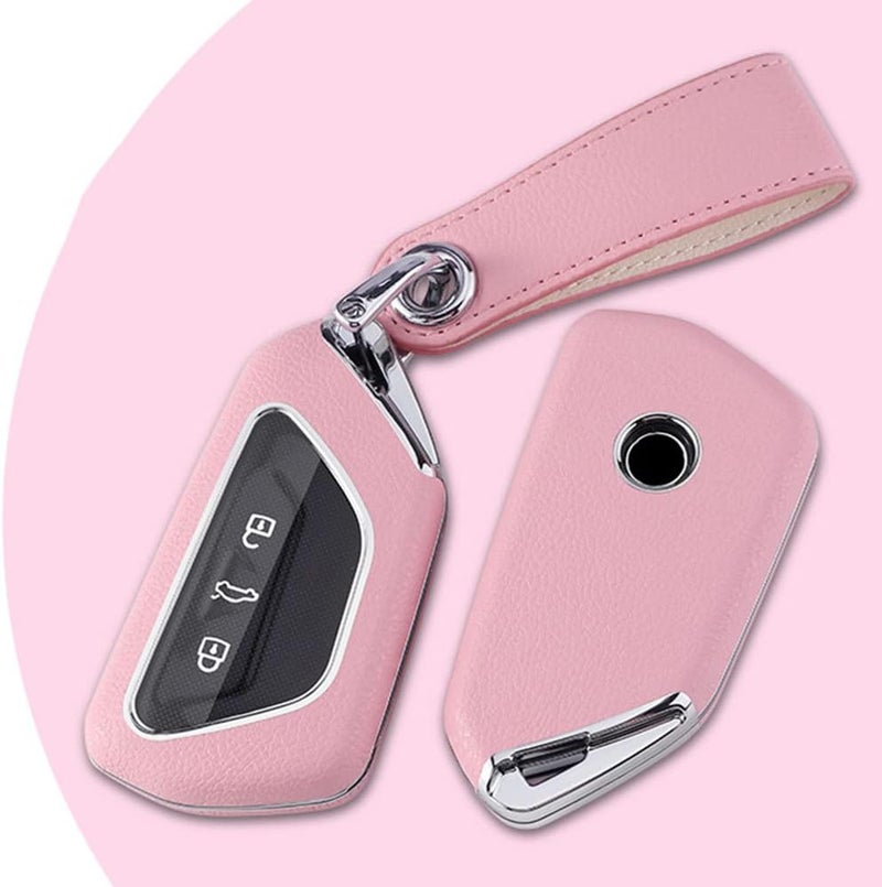 SANRILY Pink Key Fob Cover for Volkswagen - Image 3