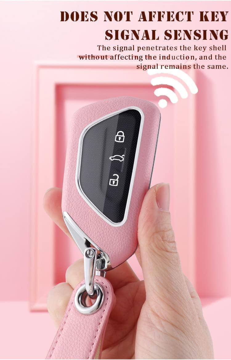 SANRILY Pink Key Fob Cover for Volkswagen - Image 5