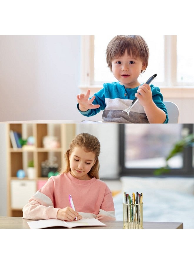 Meanplan 20 Pack Fish Pen Fishing Party Favors Decorations Ballpoint Pens Creative Glitter Pen Cute Fish Gifts for Kids Adults School Office Student Birthday Fish Themed Party Decor(Cute Style) - Image 5