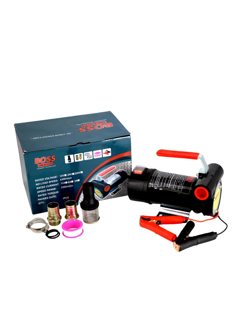 BOSS LIFE STYLE - Diesel Transfer Pump, 12 Volt Fuel Transfer Pump DC 10GPM Diesel Pump for Transferring Diesel, Kerosene, Machine, Transformer Oil, Electric Diesel Fuel Transfer Pump Kit - Image 1