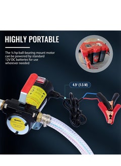 BOSS LIFE STYLE Diesel Transfer Pump, 12 Volt Fuel Transfer Pump DC 10GPM Diesel Pump for Transferring Diesel, Kerosene, Machine, Transformer Oil, Electric Diesel Fuel Transfer Pump Kit  - Image 4