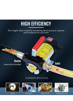 BOSS LIFE STYLE Diesel Transfer Pump, 12 Volt Fuel Transfer Pump DC 10GPM Diesel Pump for Transferring Diesel, Kerosene, Machine, Transformer Oil, Electric Diesel Fuel Transfer Pump Kit  - Image 5