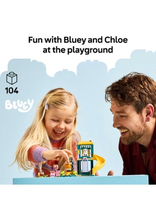 مرح في الملعب مع بلوي وكلوي من ليغو® Bluey، لعبة أطفال الروضة، مجموعة بناء حيوانات إبداعية 11201 - view 3
