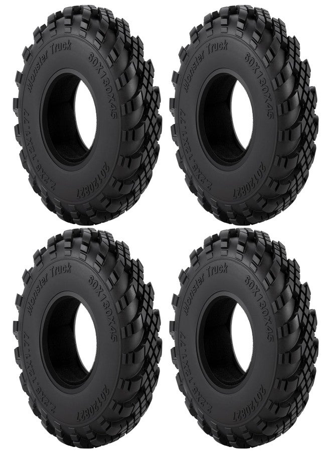 MORFUM 4PCS 2.2" Crawler Mud Terrain Wheel Tires Swamp Claw Mud Terrain Tires Set Compatible with 1/10 Traxxas TRX4 Wraith D90 SCX10 AXIAL TF2 RC Rock Crawler - Image 1