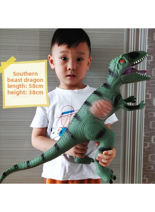 Children's Toy Simulation Dinosaur Toy Soft Glue Doll Animal Model Set Gift Stall On Behalf Of Zong-Color:(Early Education 498 Content) Large Number Simulation Behemoth Dragon - Image 1