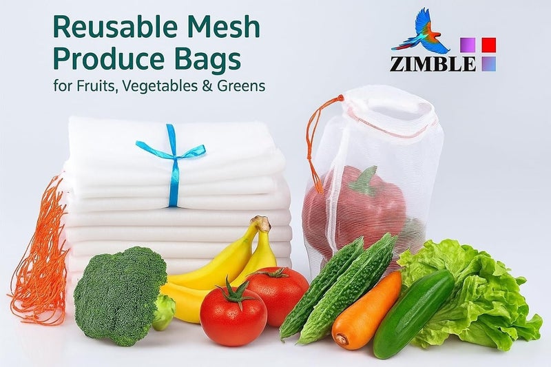 ZIMBLE Protection Net Bags for Mango, Guava & Pomegranate | Reusable Insect Cover Mesh for Garden & Tree Plants | Breathable Anti-Insect Netting for Farm Use (20) - Image 5