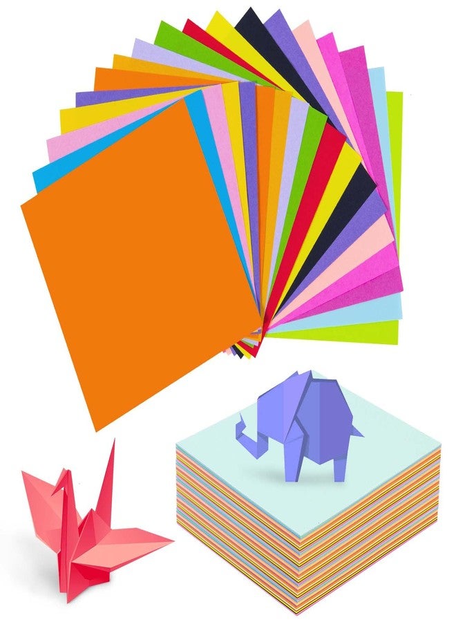 SenseYo 500 Sheets Origami Paper Kit for Easy Fold Paper Beginner, 20 Colors 4 Inch x 4 Inch - Image 1