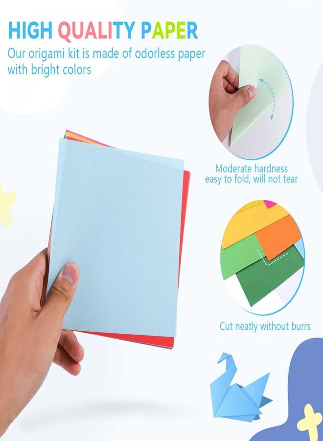 SenseYo 500 Sheets Origami Paper Kit for Easy Fold Paper Beginner, 20 Colors 4 Inch x 4 Inch - Image 3
