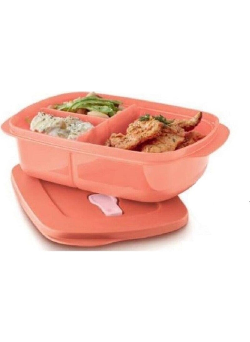 Tupperware - Microwave Divided Nutrition Oven Container 1lt - Image 1