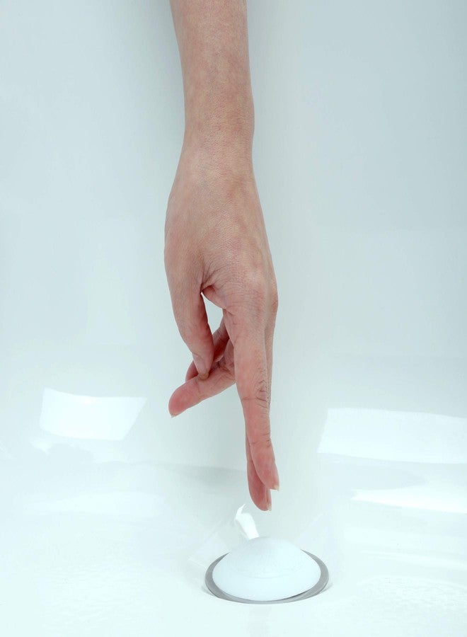 SlipX Solutions Snug Plug Bath Drain Stopper Seals Tightly Around Drain (Fits 1.5 Inch Open Drains, Great for Tubs, Easy Push Open/Close Design) - Image 5