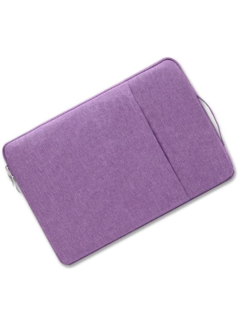 Laptop Sleeve Case Compatible with 13-13.3 Inch Notebook Computer Chromebook 2023-2021 A2779 M2 A2442 M1, New 13/14" Mac Book Pro/Air Protective Cover Soft Bag with Front Pocket (Purple) - Image 1