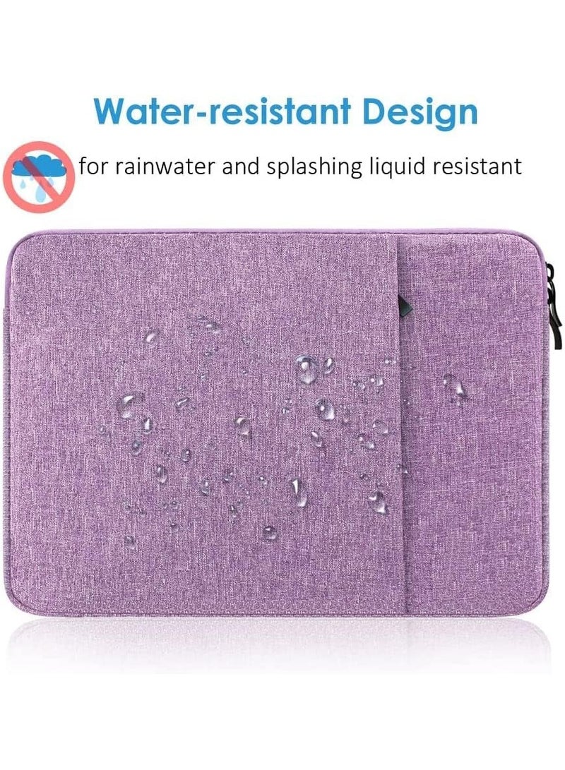 Laptop Sleeve Case Compatible with 13-13.3 Inch Notebook Computer Chromebook 2023-2021 A2779 M2 A2442 M1, New 13/14" Mac Book Pro/Air Protective Cover Soft Bag with Front Pocket (Purple) - Image 5