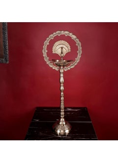 SHOPPINGROX SHOPPINGROX Innaugration Lamp Brass Yellow Colour 65 cm 