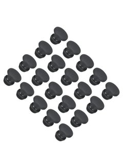 MECCANIXITY MECCANIXITY Silicone Snap in Locking Hole Plugs Rubber Panel Seal Cover Flush Type Panel Round for Kitchen Rubber Bulkheads Waterproof Sealing Plugs 6mm/0.24 Inch Diameter Black,Pack of 20  - Image 1
