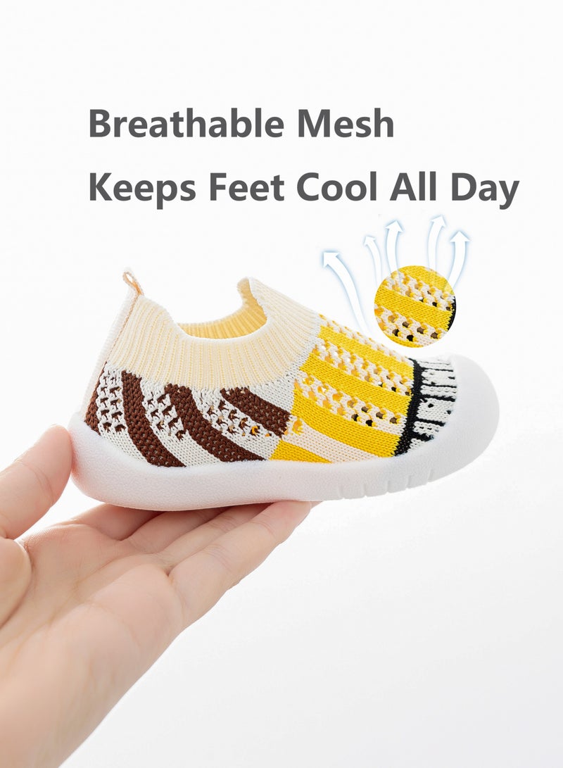 Trainers for Infant Toddler Boys Girls Shoes Breathable Mesh Soft Sole Lightweight Safer Non-Slip Toddler Sneakers Baby First Walking Shoes 6 - 36 Months  - Image 1