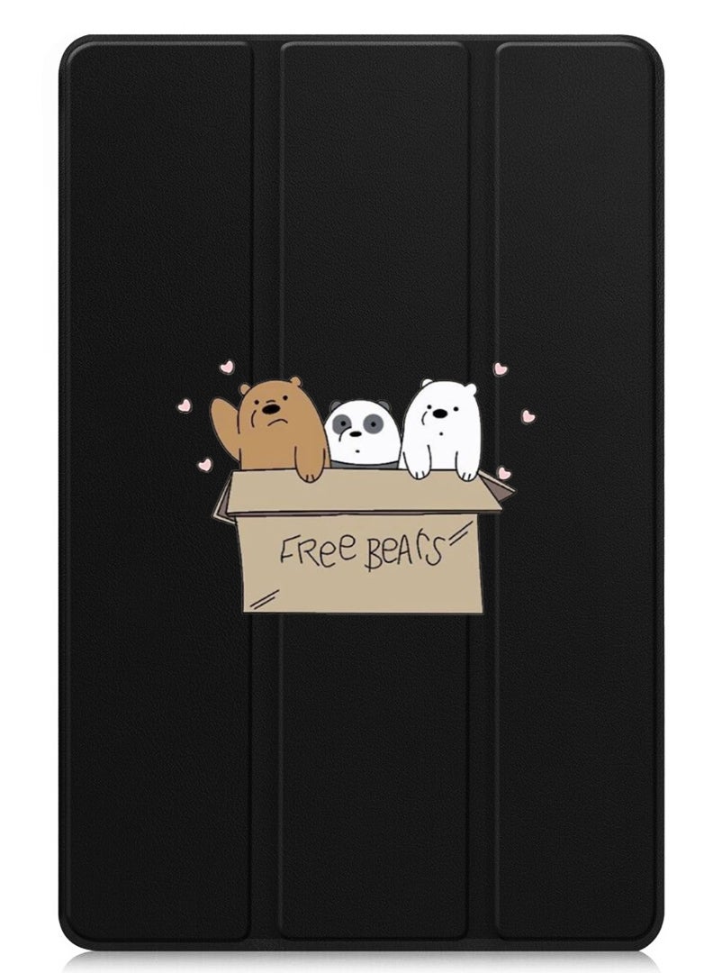 Theodor Protective Flip Case For Huawei MatePad SE 11 (2024) With Trifold Stand Auto Wake Sleep Shockproof Cover We are bears - Image 1