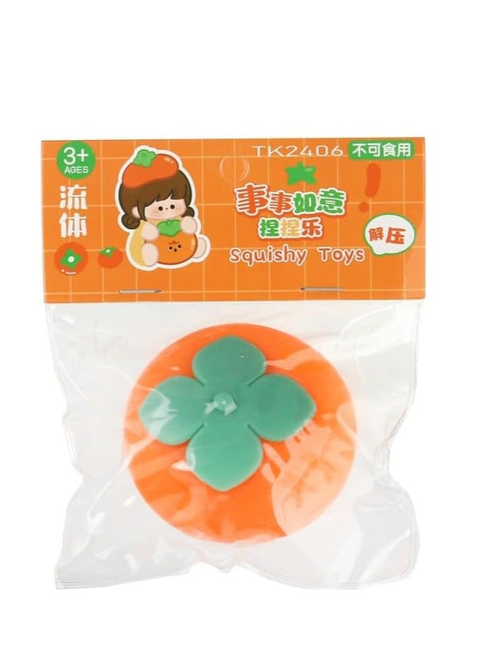 Orange-shaped squishy toy for children