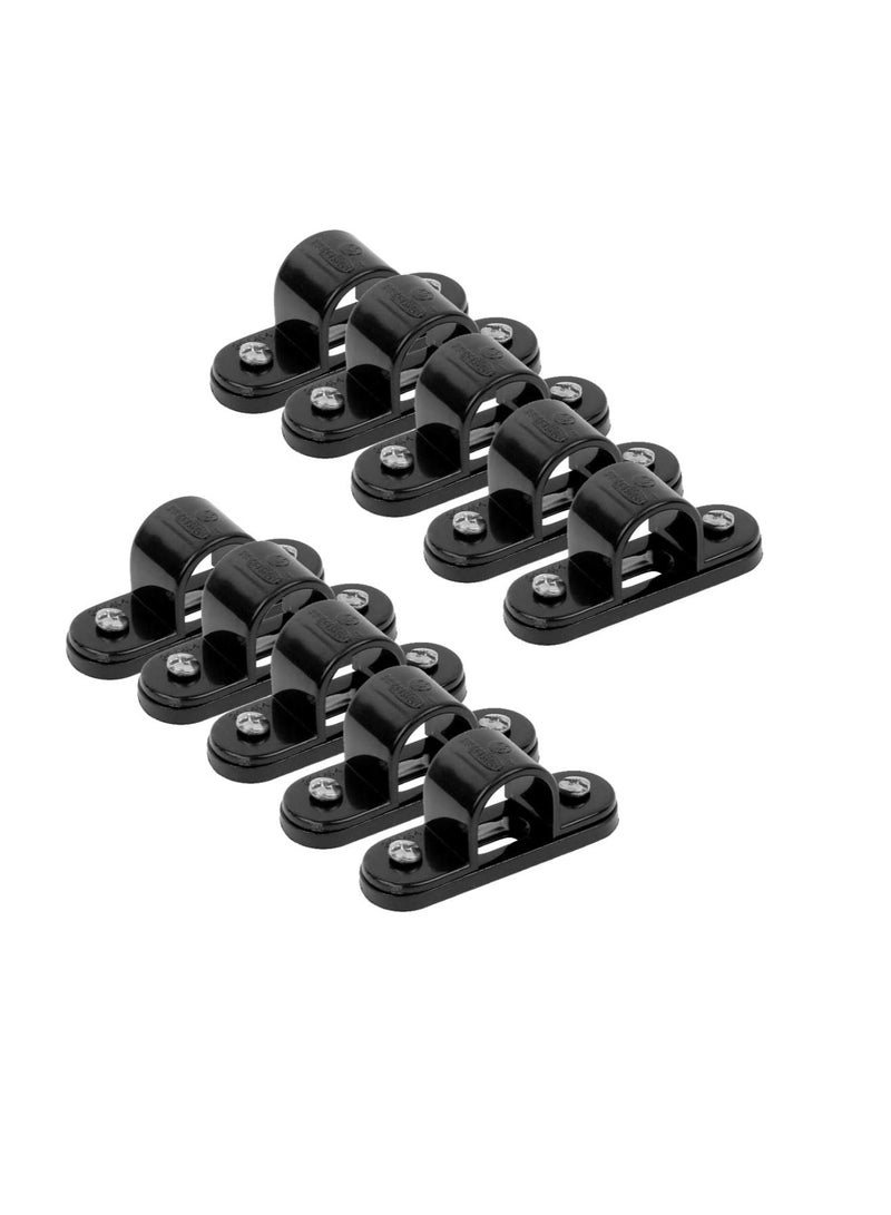 PVC Electrical Conduit Pipe & Fittings for Indoor and Outdoor Electrical Wiring and Cabling (Pack of 10) (25mm, Saddle) - Image 1