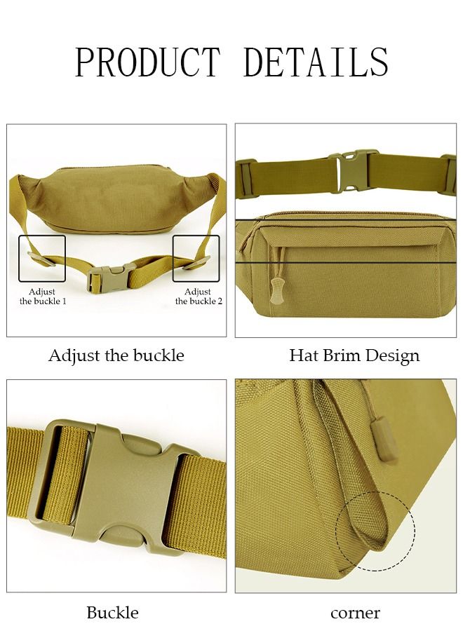 DUNISO Waist Pack for Men and Women Crossbody Waist Bag Pack Belt Bag Wallet for Travel Walking Running Hiking Cycling Outdoor Sports Easy Carry Any Phone Black - Image 3