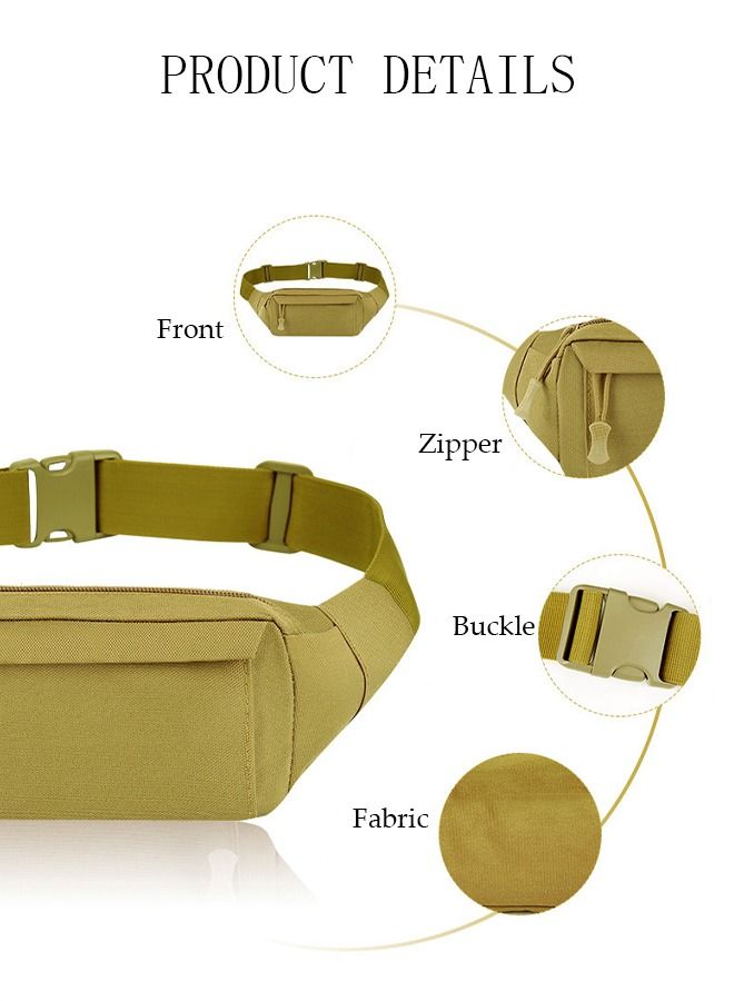 DUNISO Waist Pack for Men and Women Crossbody Waist Bag Pack Belt Bag Wallet for Travel Walking Running Hiking Cycling Outdoor Sports Easy Carry Any Phone Black - Image 2