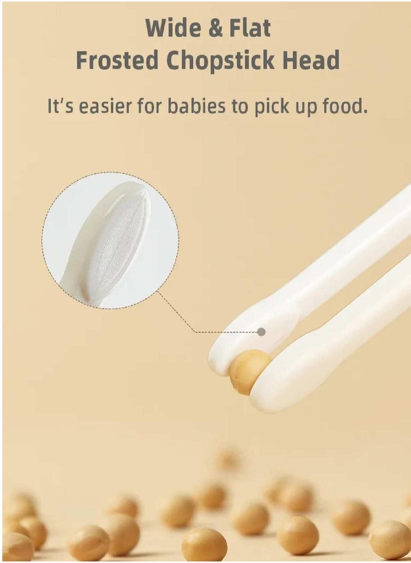 Be a better mom - Training Chopsticks for Kids BPA Free Anti-dislocation Buckle Design Easy to Use Kids Chopsticks for Self Feeding Learning 1 Pair - Image 1