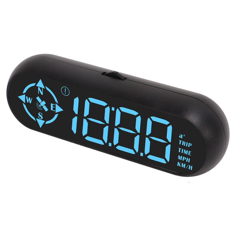 GPS HUD 7 Color Large Screen Display Speedometer Compass Directions Mileage - Multifunctional Digital Car GPS Speedometer for All Vehicles - Image 5