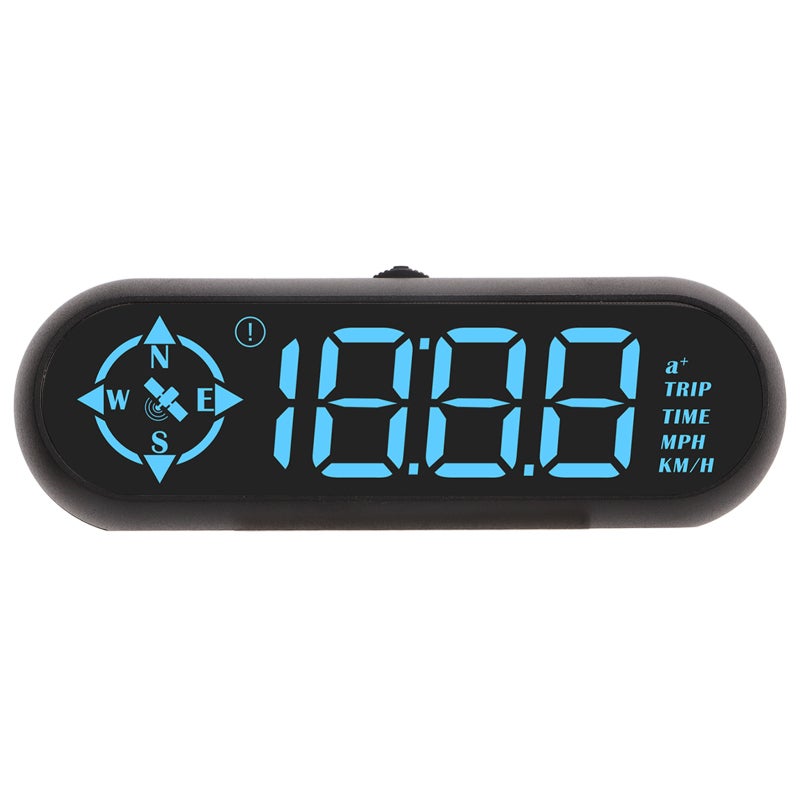 GPS HUD 7 Color Large Screen Display Speedometer Compass Directions Mileage - Multifunctional Digital Car GPS Speedometer for All Vehicles - Image 4