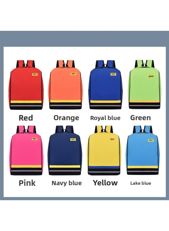 Primary School Student Schoolbag Customized Printing Backpack Junior High School Student Training Class Guidance Education Institution Printed Logo-Color:Sapphire Blue Large - Image 3