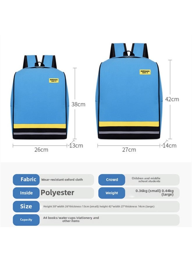 Primary School Student Schoolbag Customized Printing Backpack Junior High School Student Training Class Guidance Education Institution Printed Logo-Color:Sapphire Blue Large - Image 4
