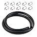 YGDMD 5Ft ID 58 Heater HoseRubber Radiator Hose Resistant to High and Low TemperaturesStandard Straight Coolant Hoses with 10 Hoses Clamps Capable of Conveying Water and Gas - Image 2