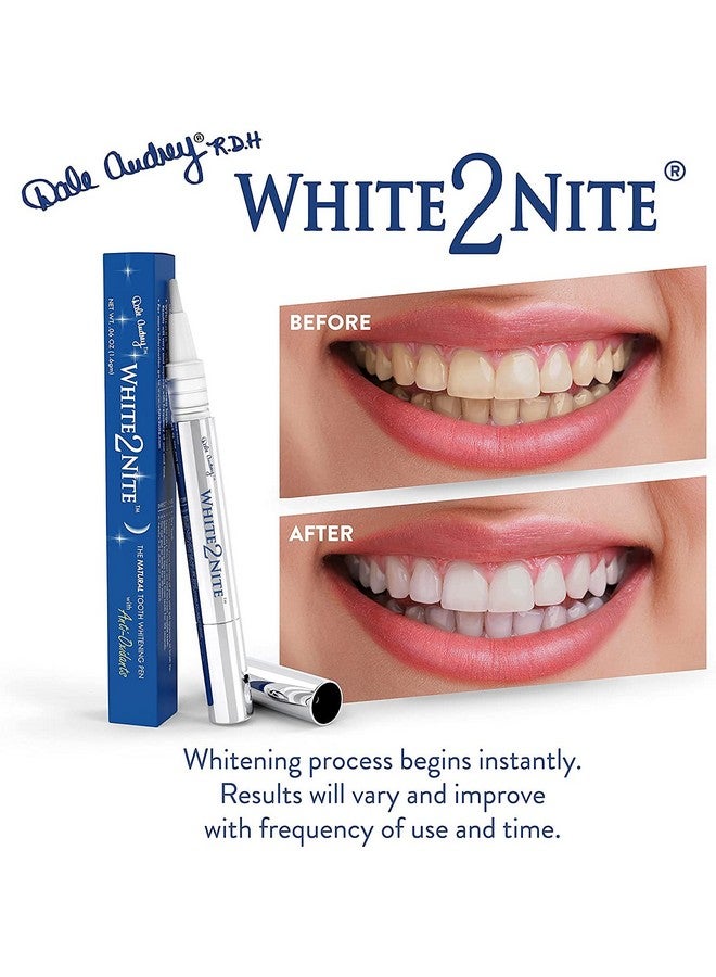 دايل أودري قلم تبييض الأسنان وايت تو نايت | جل تبييض أسنان طبيعي فائق الفعالية آمن على مينا الأسنان، بدون حساسية | تبييض منزلي احترافي يُنصح به من قِبل أطباء الأسنان | نتائج فورية - Image 5