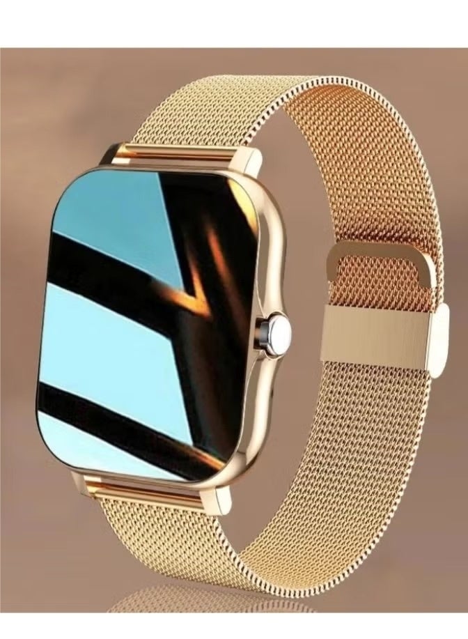 شراء جوي ساعة ذكية 1.7 بوصة عالية الدقة تعمل باللمس بالكامل مع مكالمات بلوتوث مقاومة للماء مع مراقب معدل ضربات القلب ساعة ذكية رياضية رقمية للنساء والرجال وجهاز تتبع اللياقة البدنية ومراقبة النوم ومقياس الخطوات - Image 1