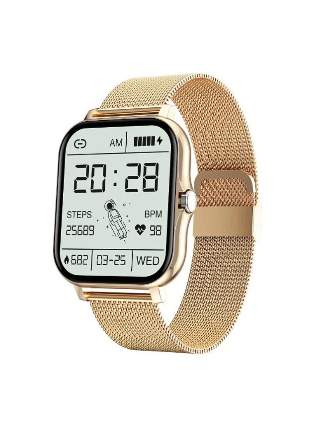 شراء جوي ساعة ذكية 1.7 بوصة عالية الدقة تعمل باللمس بالكامل مع مكالمات بلوتوث مقاومة للماء مع مراقب معدل ضربات القلب ساعة ذكية رياضية رقمية للنساء والرجال وجهاز تتبع اللياقة البدنية ومراقبة النوم ومقياس الخطوات - Image 2