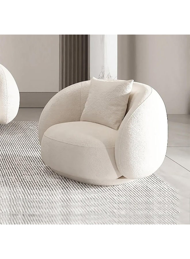 Poppins Home Poppins HOME Furniture Contemporary Comfort: Stylish and Inviting White Armchair for Any Space  - Image 1